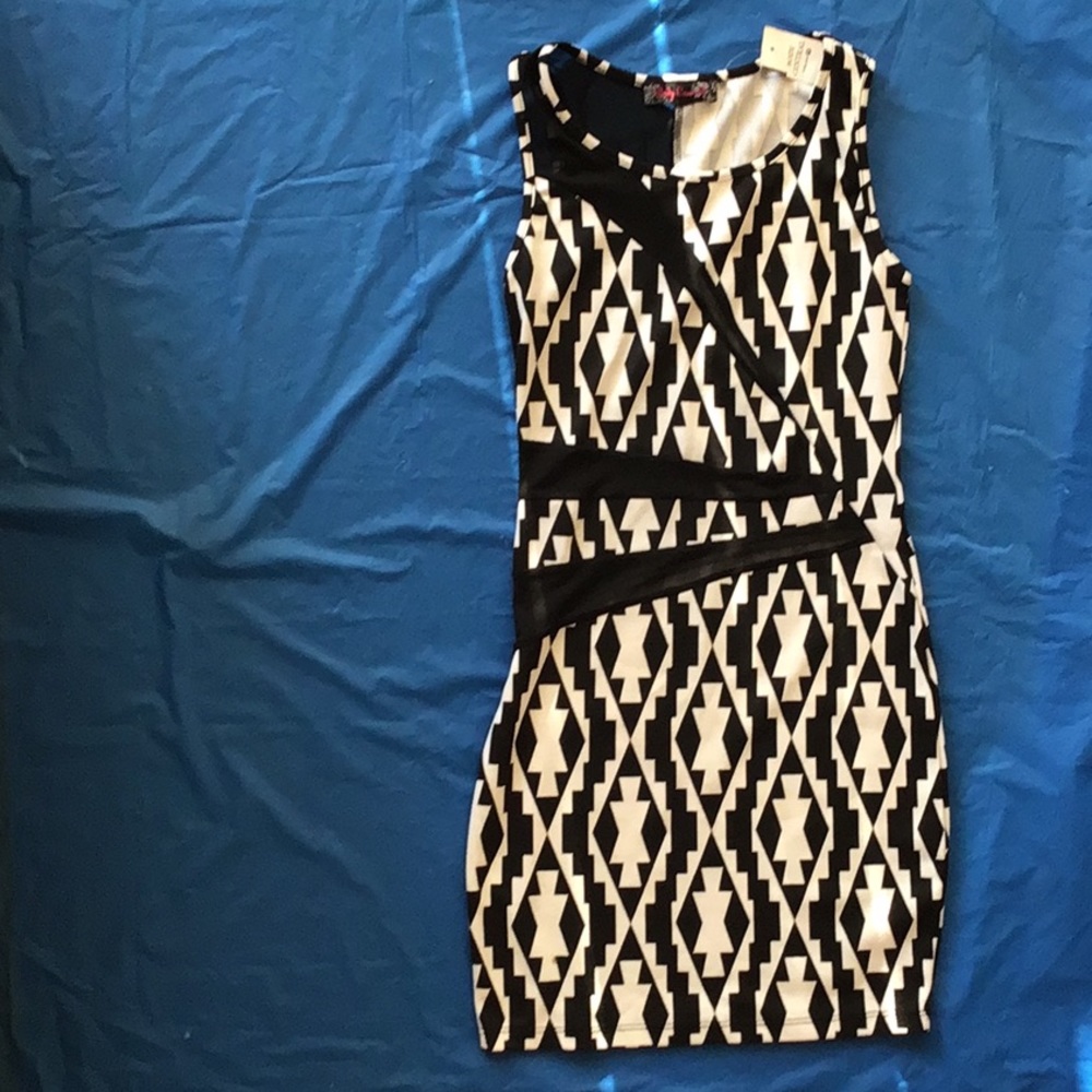 Mesh cut out dress